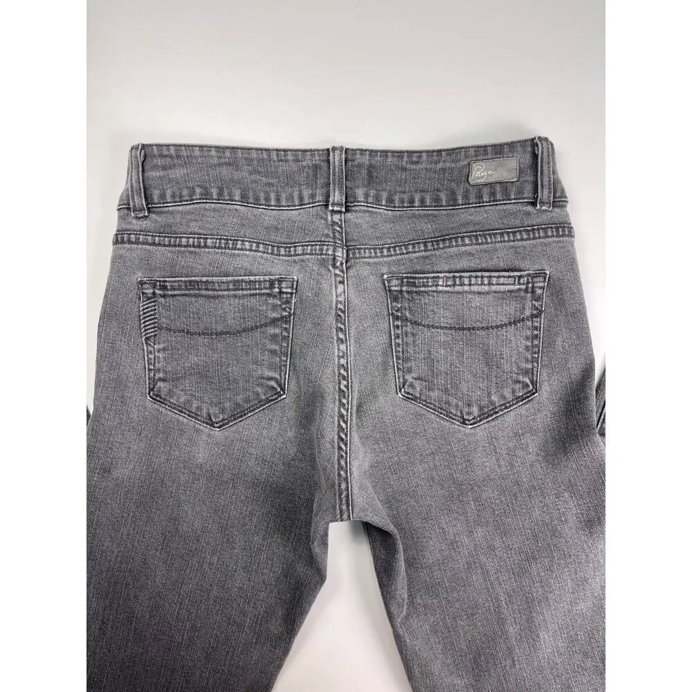 Vintage Paige Hidden Hills Gray Straight Leg Jeans Size 29 Made in USA - Picture 6 of 10